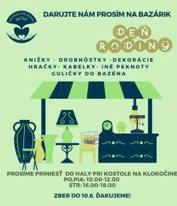Darujte nám prosím na bazárik