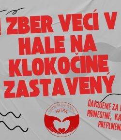 ZBER VECÍ POZASTAVENÝ